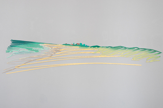 Tom Wesselmann, Steel drawing / Beach at East Hampton, looking south (small), 1989