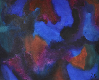 Herbert Beck, Blüten in Blau