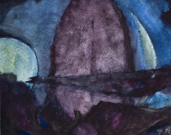 Herbert Beck, Nachtlandschaft (Eigene Welten), um 2005, &copy; Nachlass Herbert Beck