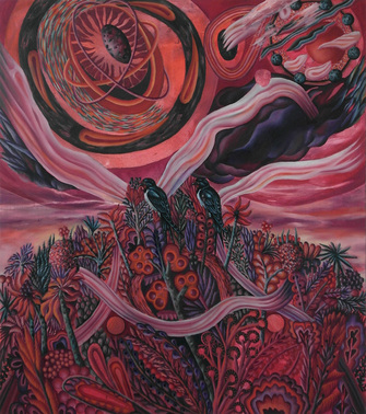 Hartmut Neumann, Üppige Kernzone (Schwalben), 2013, &copy; Hartmut Neumann + VG Bild-Kunst, Bonn