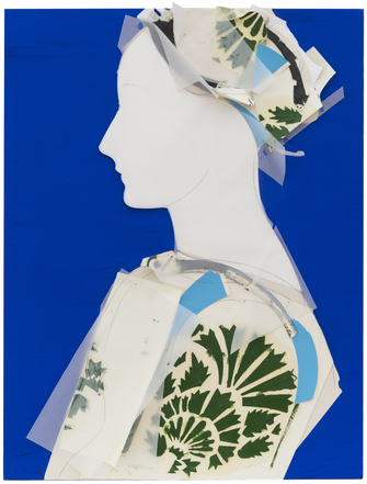 Manolo Valdés, Perfil sobre fondo azul, 2016/17