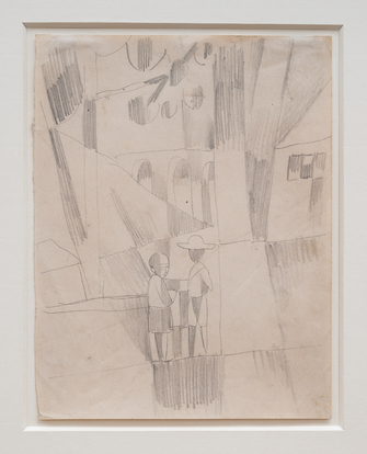 August Macke, Alte römische Wasserleitung in Südfrankreich (Reise im Frühjahr 1914), 1914