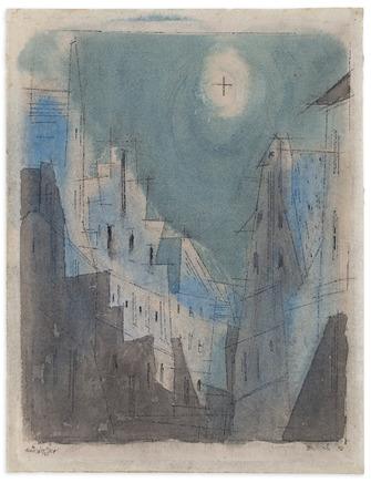 Lyonel Feininger, Stadtbild, 1952