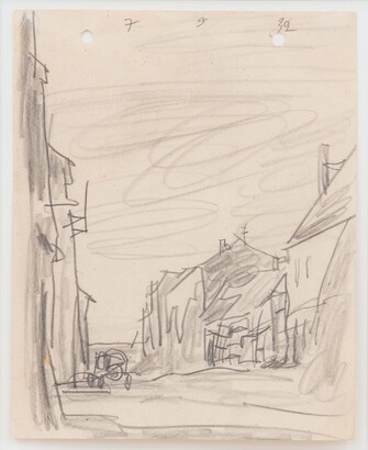 Lyonel Feininger, Dorfstraße in Thüringen, 1932, &copy; VG Bild-Kunst, Bonn
