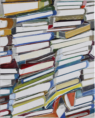 Thomas Hartmann, o.T. (Bücher), 2018, &copy; VG Bild-Kunst, Bonn