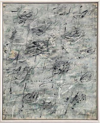 Gerhard Hoehme, blindlings versiegelt, 1961