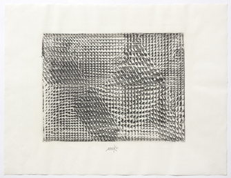 Heinz Mack, untitled (abrasion of a relief), 1960