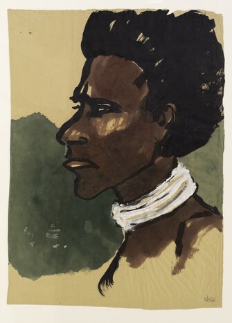 Emil Nolde, Südseekopf, 1913/14, &copy; Nolde Stiftung Seebüll