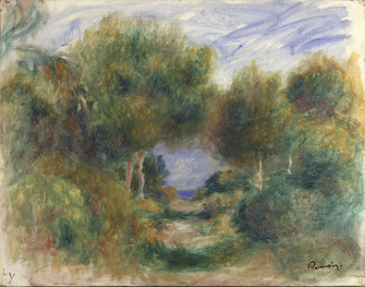 Pierre-Auguste Renoir, Sortie du bois, mer au fond, 1895 - 1898