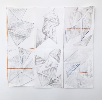 Chris Reinecke, Graue Dreiecke (Deklination der Fläche), 2020