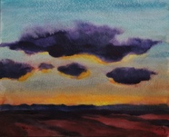 Herbert Beck, Landschaft mit gelbem Licht, &copy; Nachlass Herbert Beck