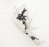 Aljoscha, Wandobjekt mit Acrylglas und schwarzem Kreatur im Inneren, 2012