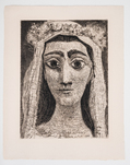 Pablo Picasso, Jacqueline en mariée, de face, 1961