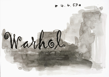 Heribert C. Ottersbach, Warhol (4.4.57) (from the series "Signatur mit Bild"), 2016, &copy; H.C. Ottersbach + VG Bild-Kunst, Bonn