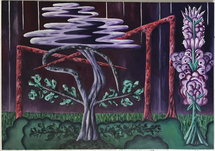 Hartmut Neumann, Zerfließende Baumkrone (Horizont 16), 2023