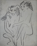 Ernst Ludwig Kirchner, Fränzi und Marcella, um 1910