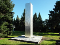 Heinz Mack, Silber-Stele, 2015