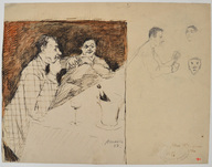 August Macke, Beim Glase Wein, 1907