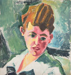 Hermann Max Pechstein, Bildnis einer jungen Frau,, ca. 1918, &copy; © Lea Gryze
