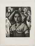 Pablo Picasso, L'Italienne (d'après le tableau de Victor Orsel), 1953