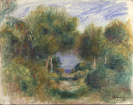Pierre-Auguste Renoir, Sortie du bois, mer au fond, 1895 - 1898