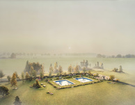 Thomas Wrede, Freibad (aus der Serie 'Real Landscapes'), 2019, &copy; Thomas Wrede, VG-Bildkunst, Bonn