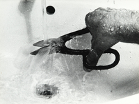 Fabrizio Plessi, 100 Pezzi D'Acqua (100 Teile Wasser), Aktion, 1973