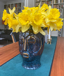 Boris Becker, Osterglocken und Kopf, 2021, &copy; Boris Becker, VG Bild-Kunst, Bonn 2024