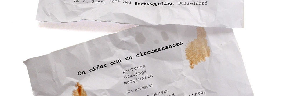 On offer due to circum&shy;stances