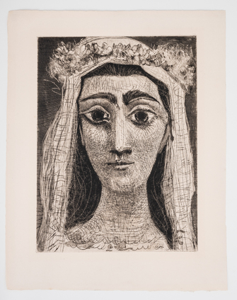 Pablo Picasso, Jacqueline en mariée, 1961