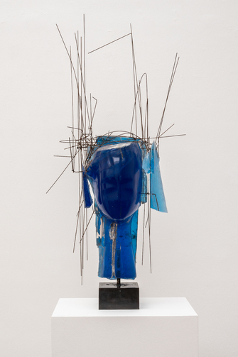 Manolo Valdés, Cabeza azul, 2019