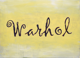 Heribert C. Ottersbach, Warhol (from the series "Signatur mit Bild"), 2015, &copy; H.C. Ottersbach + VG Bild-Kunst, Bonn