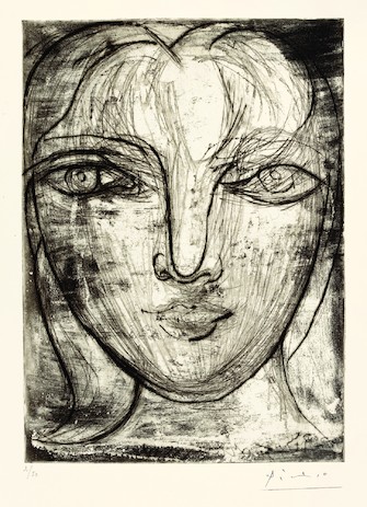 Pablo Picasso, Portrait de Marie-Thérèse de face, 1934