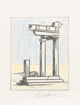Roy Lichtenstein, Study for a temple, 1968