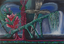 Hartmut Neumann, Stürzender Stamm (Horizont 5), 2022