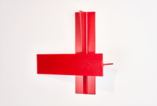 Peter Schwickerath, Relief geschlitzt und gedreht, 2019