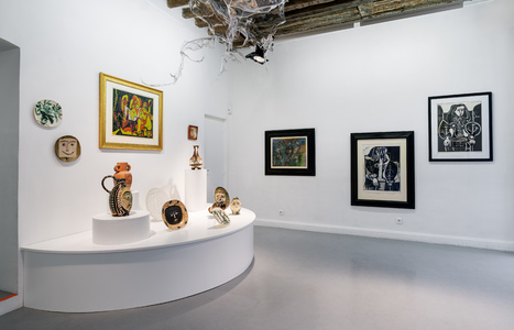 PABLO PICASSO Timeless Innovation  Innovation Intemporelle Leiko Ikemura Aljoscha Radenko Milak Zohar Fraiman exhibition view courtesy Beck  Eggeling International Fine Art and PRISKA PASQUER PARIS  .jpg (c) © Photo: Richard Müller; for the works by Pablo Picasso: Succession Picasso 2024